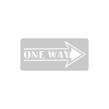Stencil One Way 13.5 x 30 cm