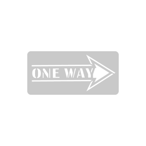 Stencil One Way 13.5 x 30 cm
