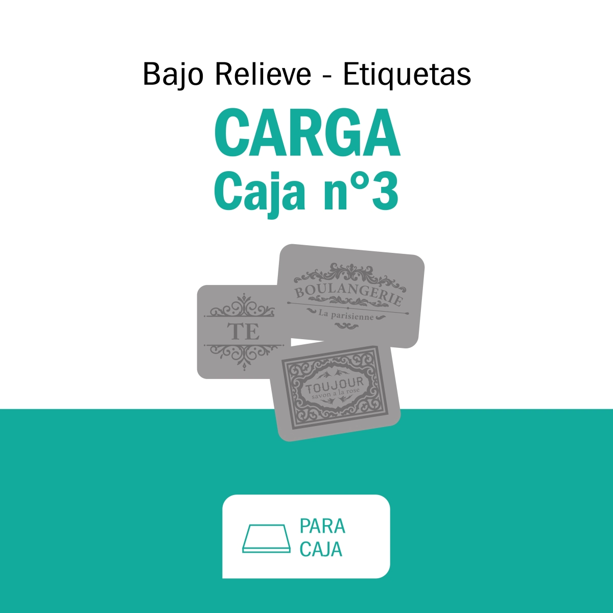 Carga Sellos y Bajo Relieve Caja N�3