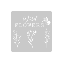 Stencil Wild Flower 15 x 15 cm