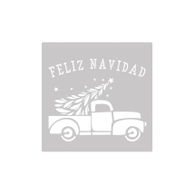 Stencil Camion NavideNo 30 x 30 cm Navidad
