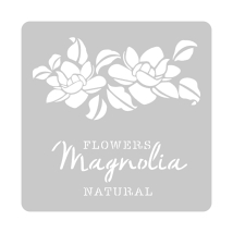 Stencil Magnolia 30 x 30 cm
