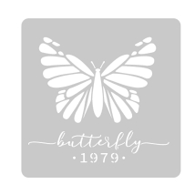 Stencil Butterfly 30 x 30 cm