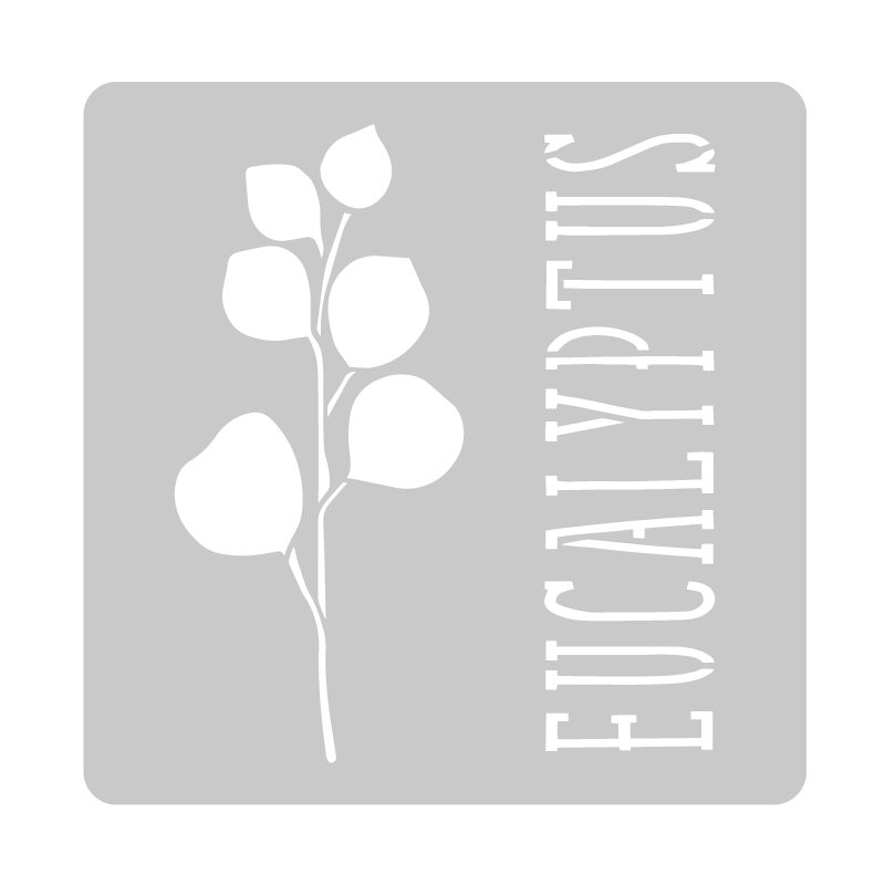 Stencil Eucalyptus 30 x 30 cm