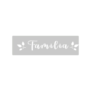Stencil Familia 4.5 x 24 cm