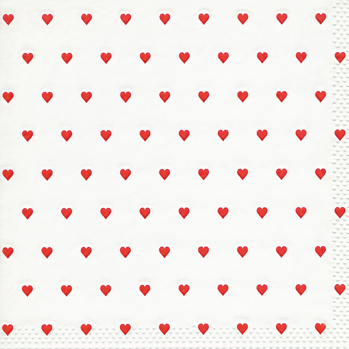 Servilleta Decoupage PequeNos corazones rojos Paq x 16