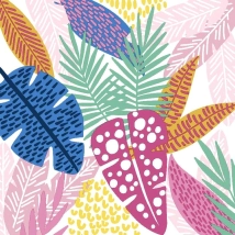 Servilleta Decoupage Botanica en Colores