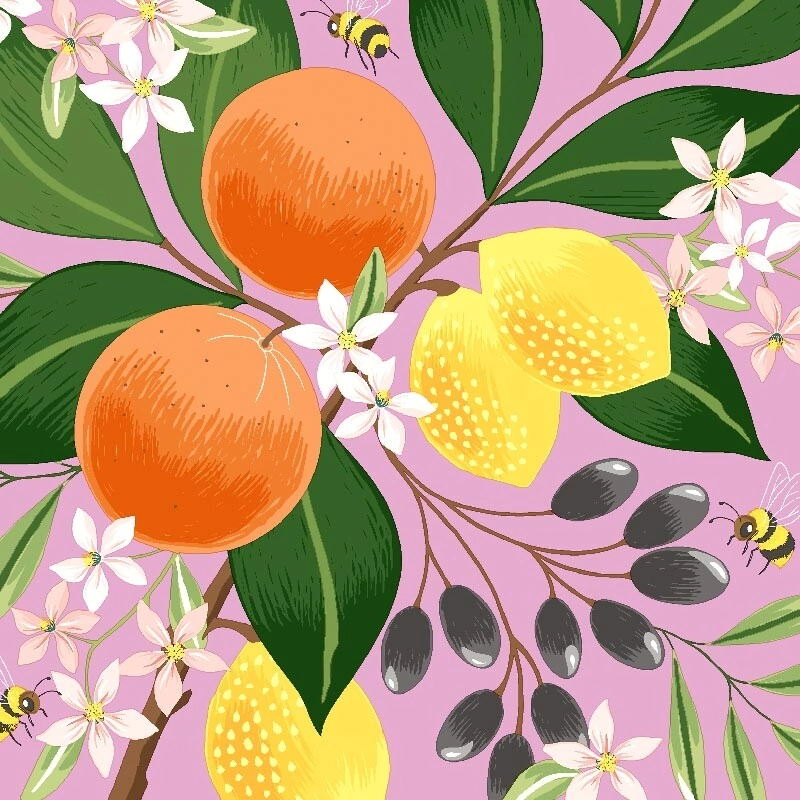 Servilleta Decoupage Naranjas y Limones