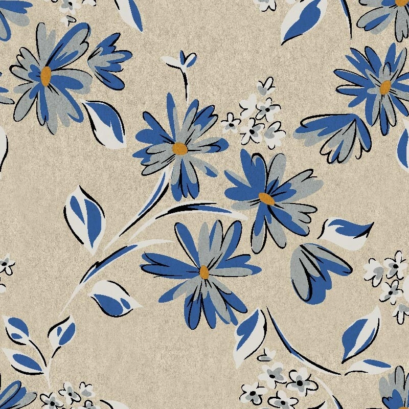 Servilleta Decoupage Karft Flores Azules Paq x 25 u