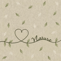 Servilleta Decoupage Nature Kraft Paq x 25 u