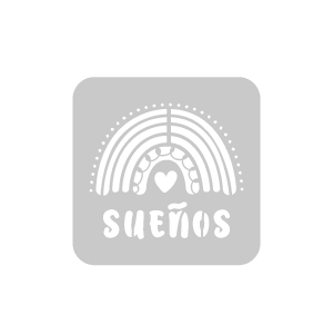 Stencil SueNos Felices 10 x 10 cm