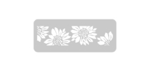 Stencil Girasoles  4.5 x 17 cm