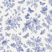 Lamina Decoupage Flores Porcelana (614) 32 x 32 cm