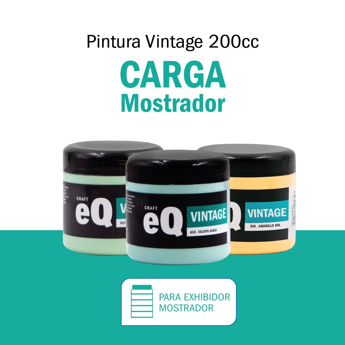 Carga Mostrador Pintura Vintage x 200 cc