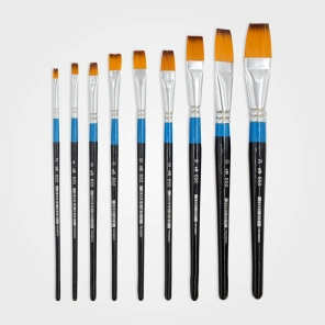 Set Pinceles Mixto plano (650) 2/4/6/8/10