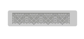 Bajo Relieve Puntilla (104) 30.5 x 7.5 cm