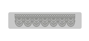 Bajo Relieve Puntilla (103) 30.5 x 7.5 cm