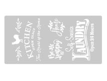 Stencil Kitchen 30 x 60 cm