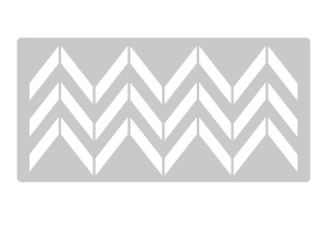 Stencil zig zag 30 x 60 cm