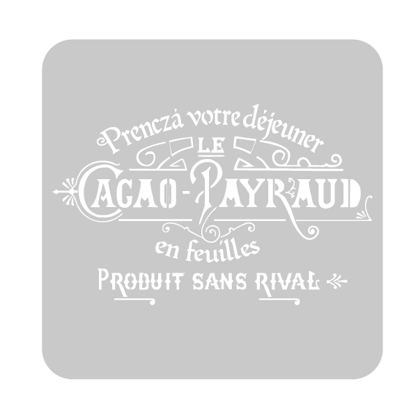 Stencil Cacao 30 x 30 cm