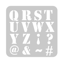 Stencil ABC 2 30 x 30 cm