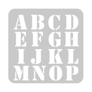 Stencil ABC 1 30 x 30 cm