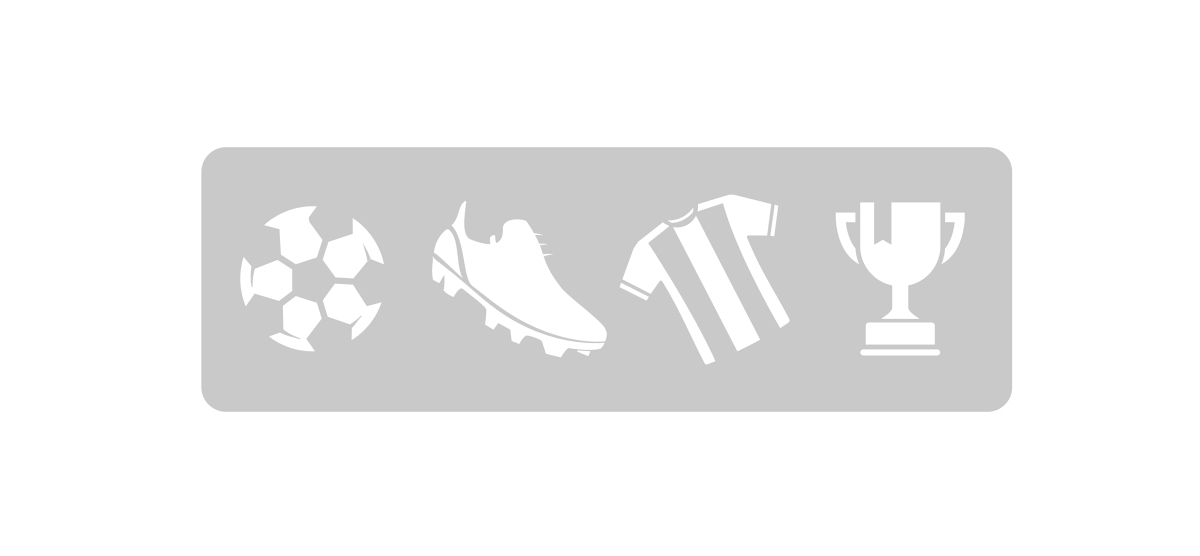 Stencil Futbol 4.5 x 24 cm