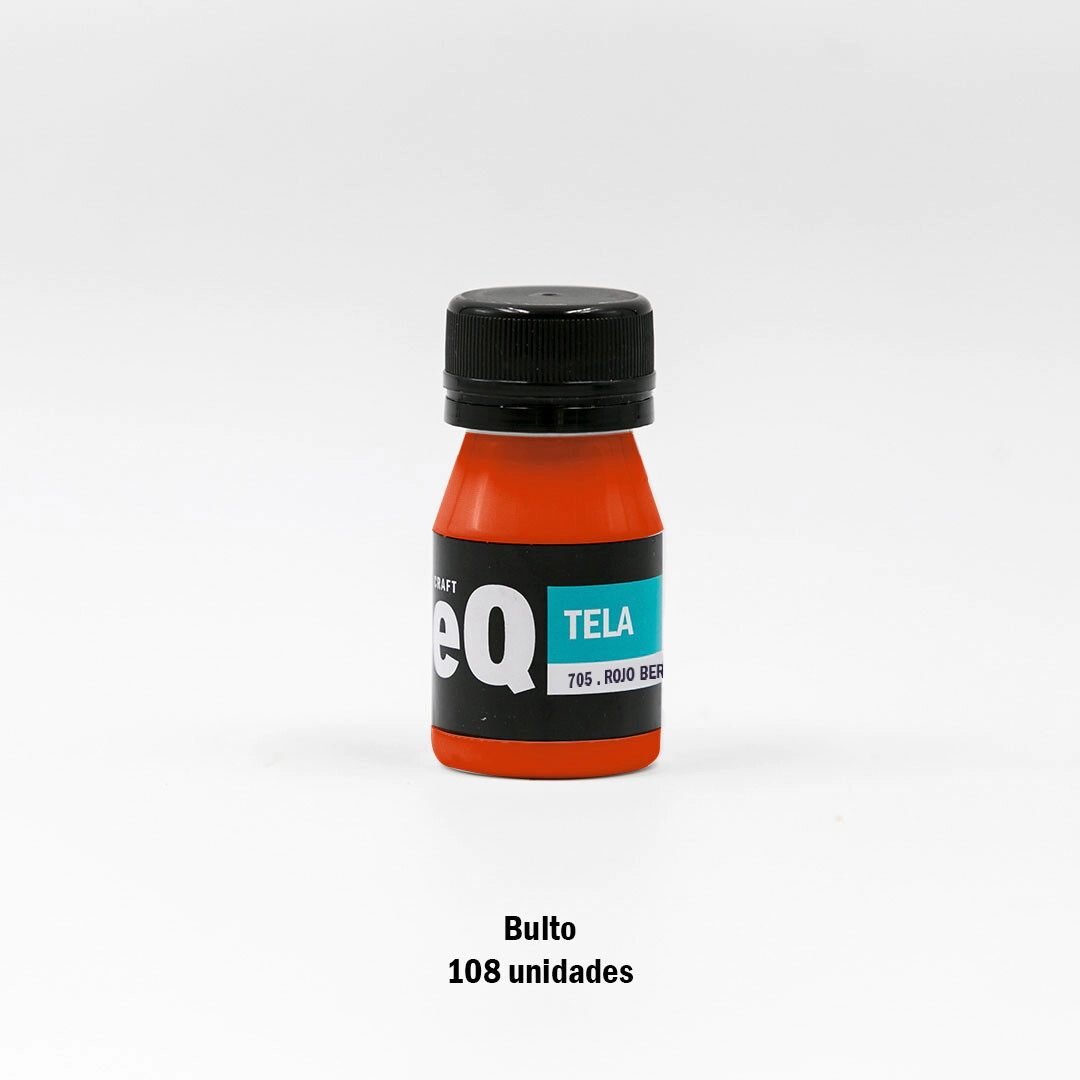 Pintura para Tela Rojo Bermellon (705) x 37 cc