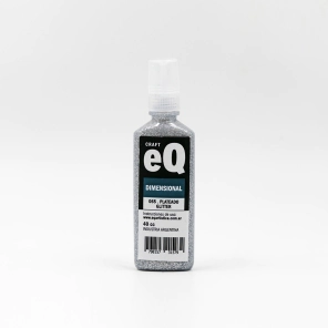 Dimensional Glitter Plateado (65) x 40 cc