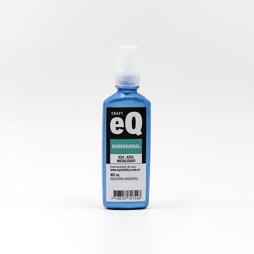 Dimensional Metalizado Azul (25) x 40 cc