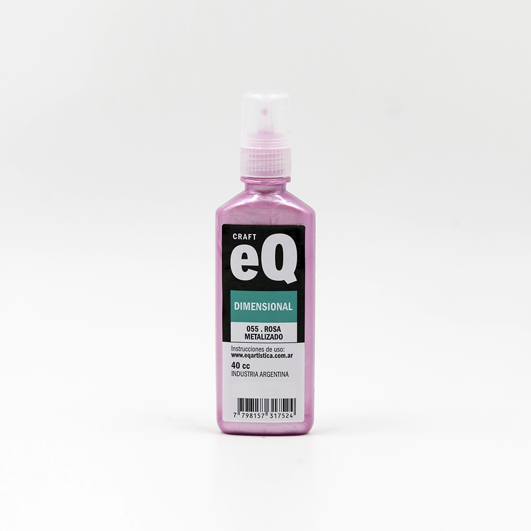 Dimensional Metalizado Rosa (55) x 40 cc
