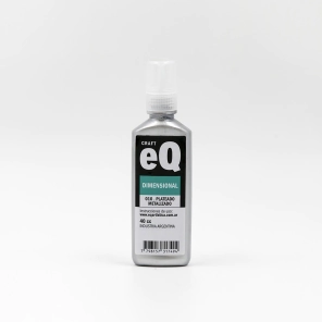 Dimensional Metalizado Plateado (10) x 40 cc