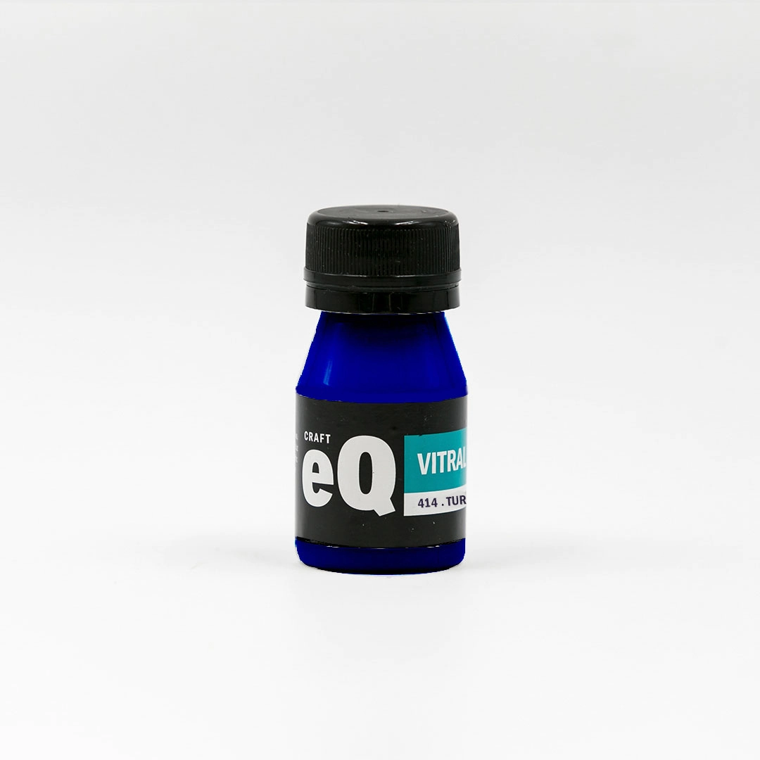Laca Vitral al Agua Turquesa (414) x 37 cc