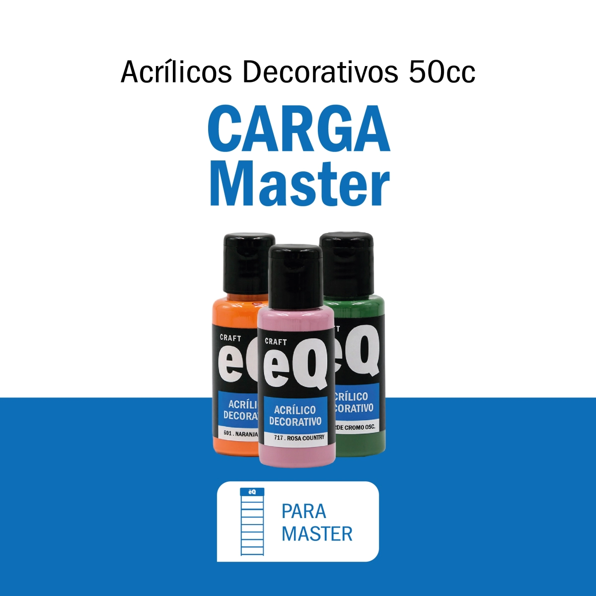Carga Master Acrilicos Decorativos x 50 cc