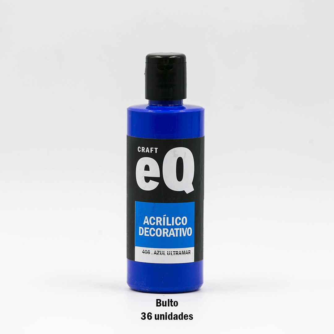 Acrilico Decorativo Azul Ultramar (406) x 150 cc