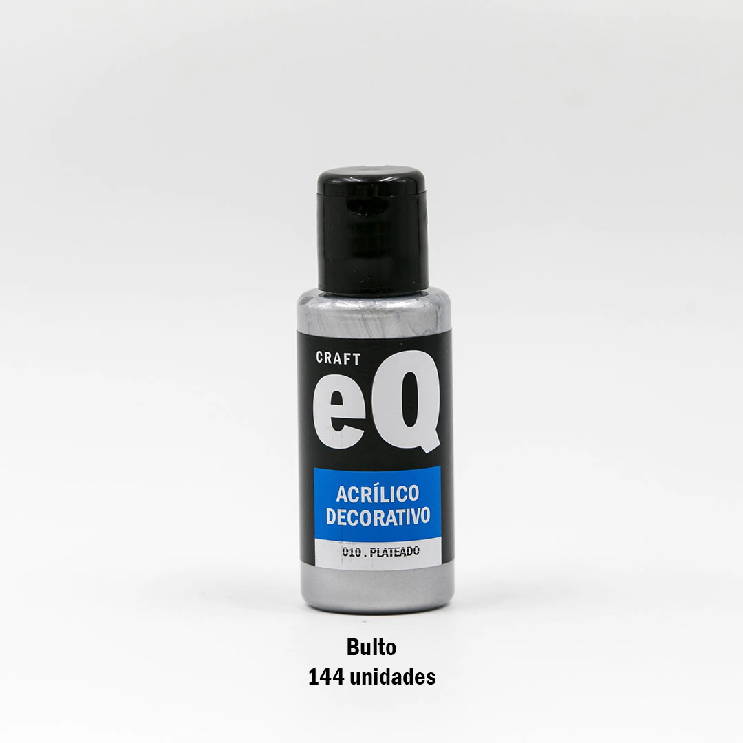 Acrilico Decorativo Plateado (10) x 50cc