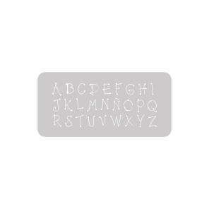 Stencil Abecedario Country 13.5 x 30 cm