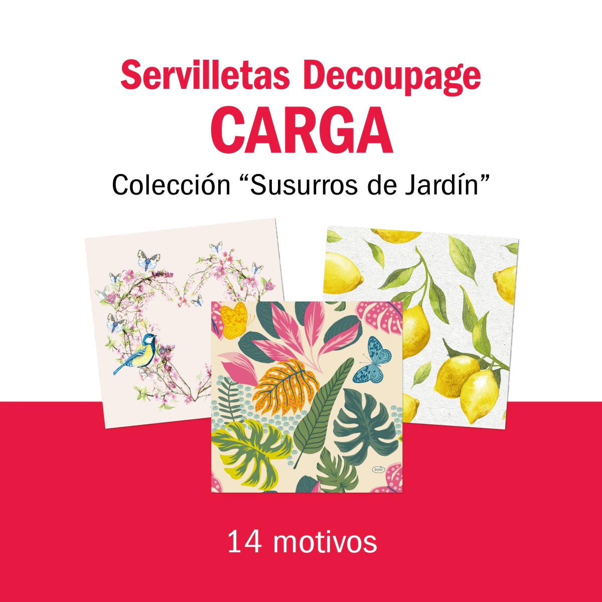 Coleccion Servilletas Decoupage Susurros del Jardin