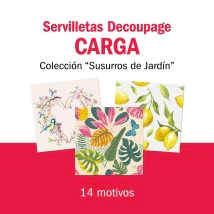 Coleccion Servilletas Decoupage Susurros del Jardin